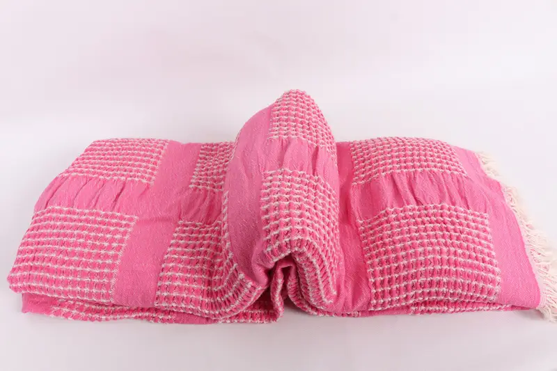 Bachelor Party Gifts, Custom Wedding Gifts, Turkish Blanket, First Wedding Anniversary Gift, 84x80 Cotton Waffle Towel, Organic Throw, Throw Blanket - 6