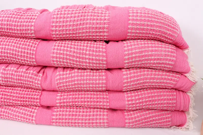 Bachelor Party Gifts, Custom Wedding Gifts, Turkish Blanket, First Wedding Anniversary Gift, 84x80 Cotton Waffle Towel, Organic Throw, Throw Blanket - 3