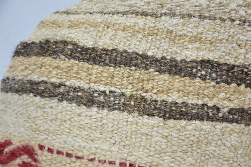 Pillow Sham, 16x16 Beige Pillow Case, Vintage Kilim Throw Pillow, Home Decor Pillow, Knitted Cushion Cover, Traditional Pillow Case, Kilim Pillow - 2