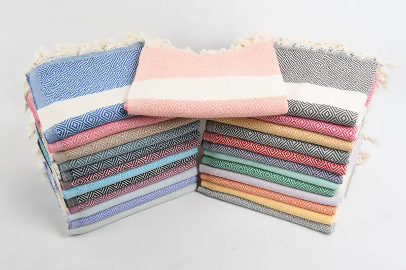 Gym Towel, Kitchen Towel, 36x20 Cotton Diamond Towel, Beach Theme Wedding Gift, Personalized Dish Towel, Custom Hand Towel, Valentines Day Gift - 5