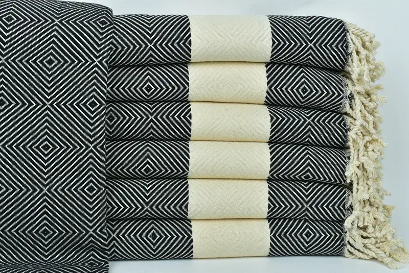 Bridesmaid Gifts, Bulk Order Towel, 80x40 Cotton Diamond Towel, Personalized Gift, Gift For Boyfriend, Turkish Towel USA, Decorative Towel - 1