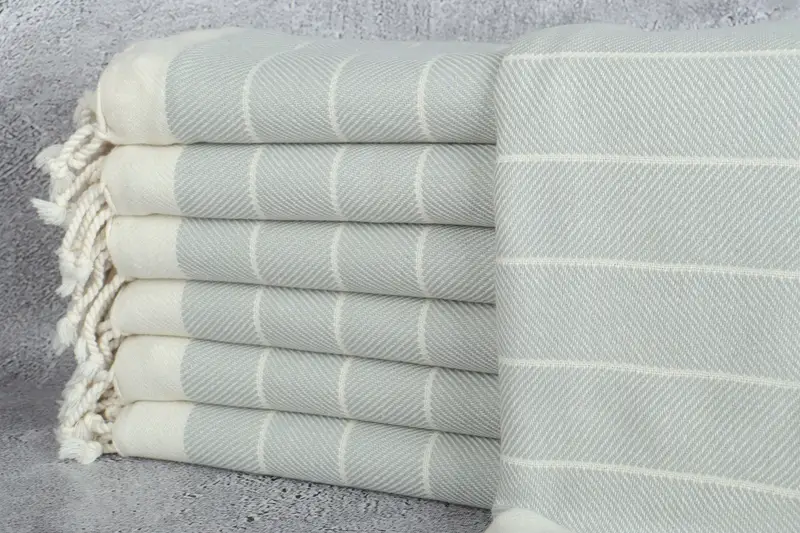 Personalize Gift, 70x40 Cotton Herringbone Towel, Luxury Beach Towel, Personalized Gifts, Peshtemal Towel, Sand-free towel, Custom Turkish Towel - 1