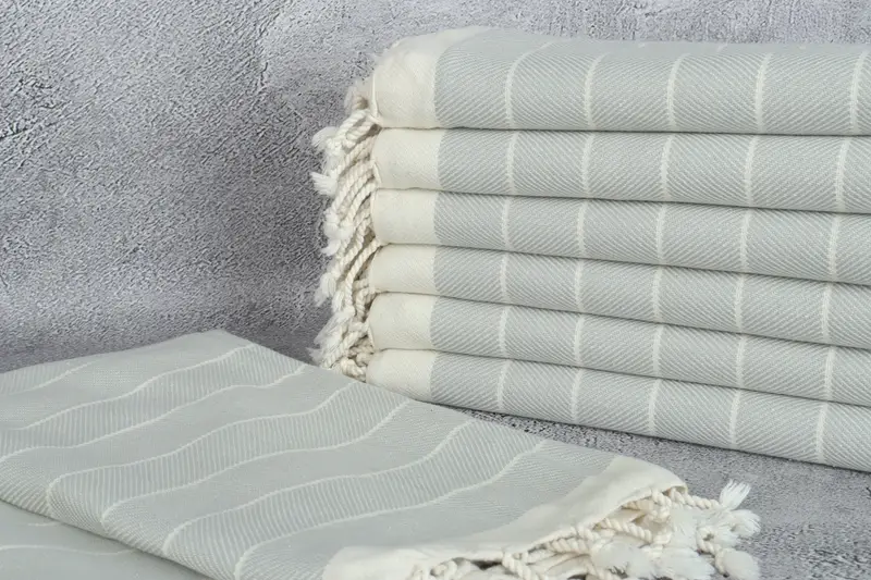 Personalize Gift, 70x40 Cotton Herringbone Towel, Luxury Beach Towel, Personalized Gifts, Peshtemal Towel, Sand-free towel, Custom Turkish Towel - 2