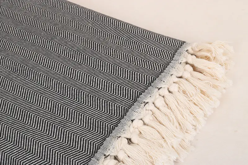 Turkish Blanket, Custom Blanket, Housewarming Gift, 100x80 Cotton Herringbone Towel, Bachelorette Party Favors Beach, Best Friend Wedding Gift - 4