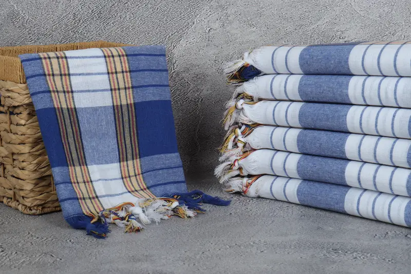 68x32 Cotton Striped Towel, Birthday Gift, Turkish Towel USA, Antibacterial Turkish peshtemal towel, Best Friend Gift, Personalized Wedding Gift - 3