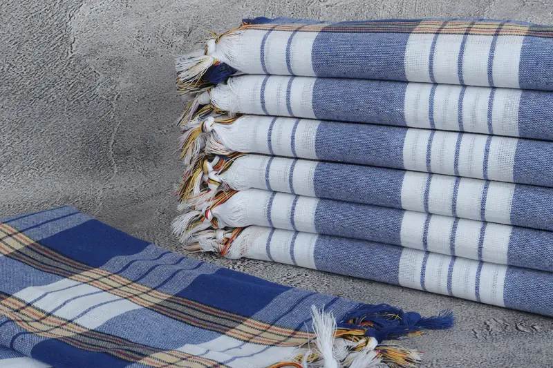 68x32 Cotton Striped Towel, Birthday Gift, Turkish Towel USA, Antibacterial Turkish peshtemal towel, Best Friend Gift, Personalized Wedding Gift - 2
