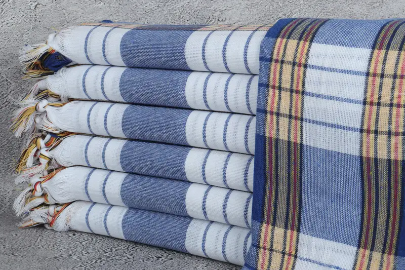 68x32 Cotton Striped Towel, Birthday Gift, Turkish Towel USA, Antibacterial Turkish peshtemal towel, Best Friend Gift, Personalized Wedding Gift - 1
