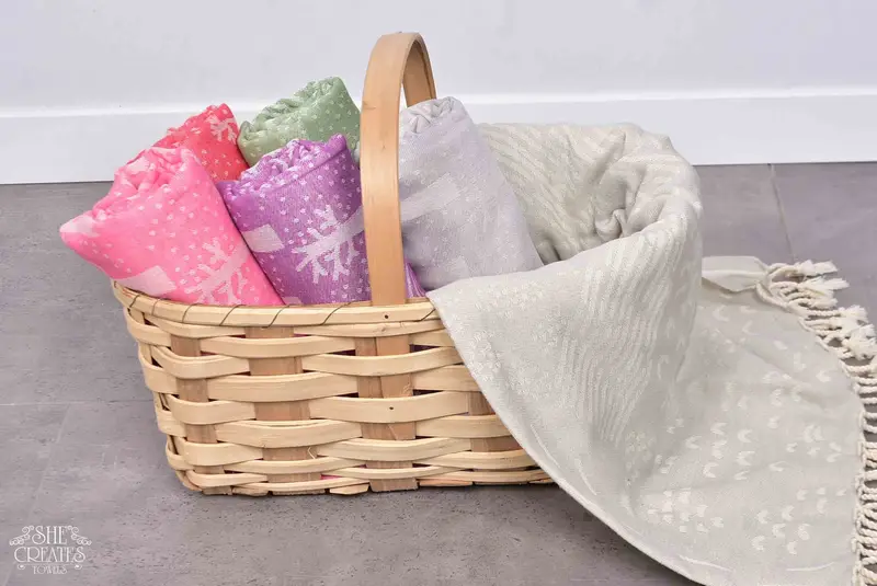 Organic Turkish towel, 68x40 Cotton Mountain Design Towel, Authentic Turkish hammam peshtemal, Gift For Coworker, Summer Gift, Personalized Gift - 7