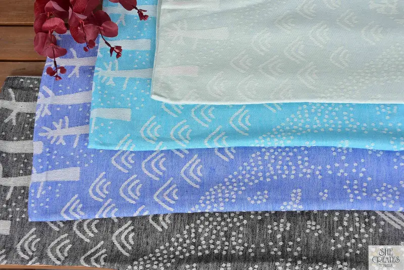 Organic Turkish towel, 68x40 Cotton Mountain Design Towel, Authentic Turkish hammam peshtemal, Gift For Coworker, Summer Gift, Personalized Gift - 4
