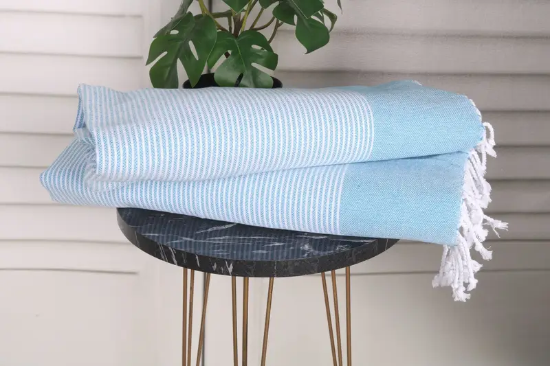 Kitchen Towel, Home Decor Towel, 40x18 Cotton Striped Towel, Custom Name Towel, Wedding Favors, Monogrammed Hand Towel, Wedding Gift Kitchen Towel - 3