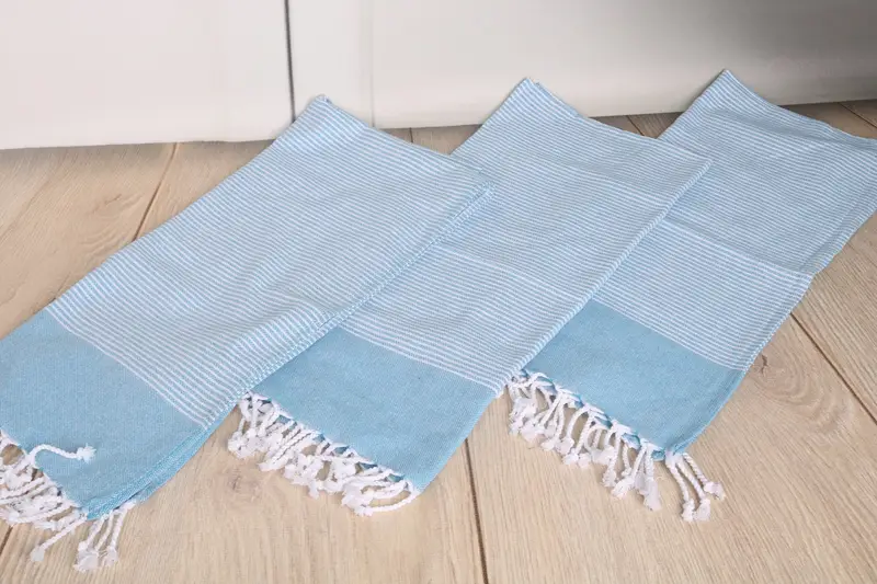 Kitchen Towel, Home Decor Towel, 40x18 Cotton Striped Towel, Custom Name Towel, Wedding Favors, Monogrammed Hand Towel, Wedding Gift Kitchen Towel - 6