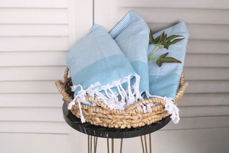 Kitchen Towel, Home Decor Towel, 40x18 Cotton Striped Towel, Custom Name Towel, Wedding Favors, Monogrammed Hand Towel, Wedding Gift Kitchen Towel - 5