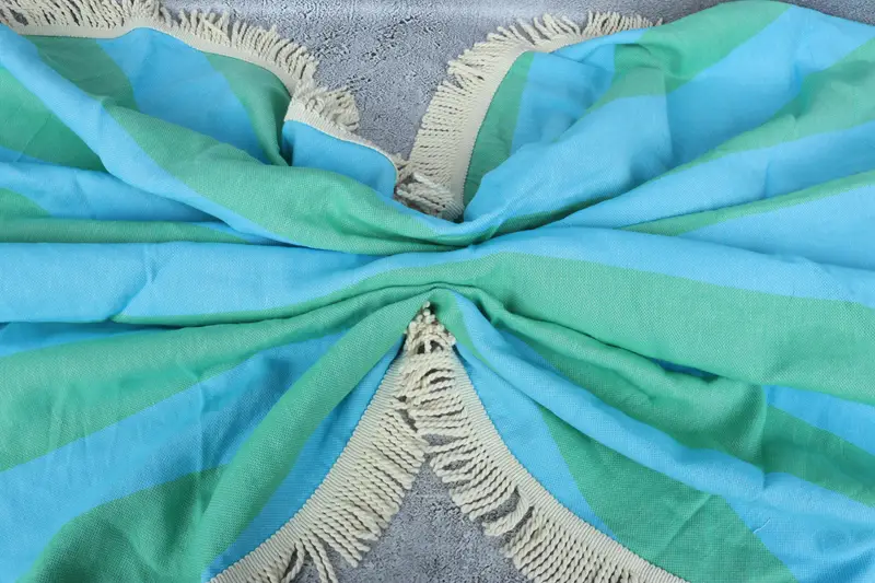 Thin towel, Bridesmaid Gifts Personalized, Beach towel, Monogram Beach Towel, 64x64 Cotton Striped Round Towel, Florida Bachelorette Party Favors - 8