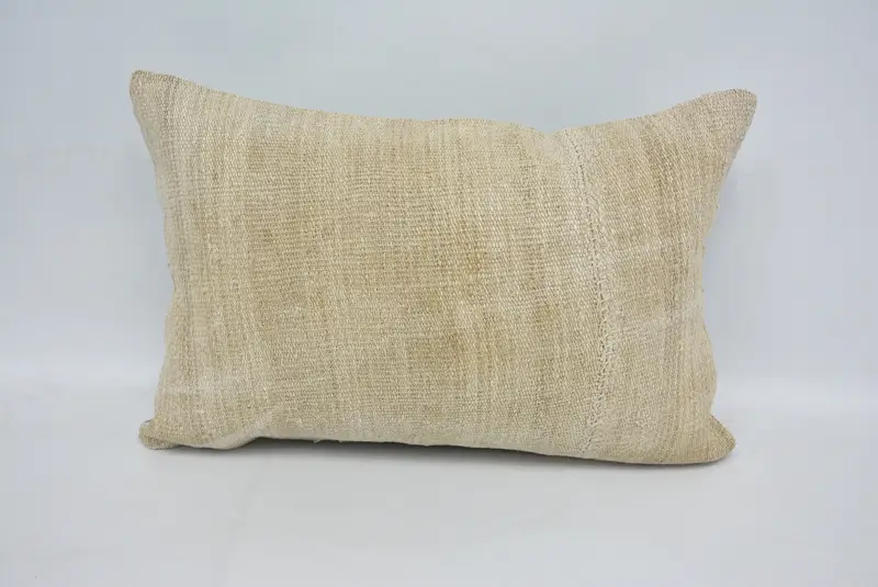 枕ケース、ギフト枕、ヴィンテージ枕、ソファ枕カバー、パティオクッション、16x24ベージュクッションカバー、自由ho速シッククッションケース、トルコの枕 - 1