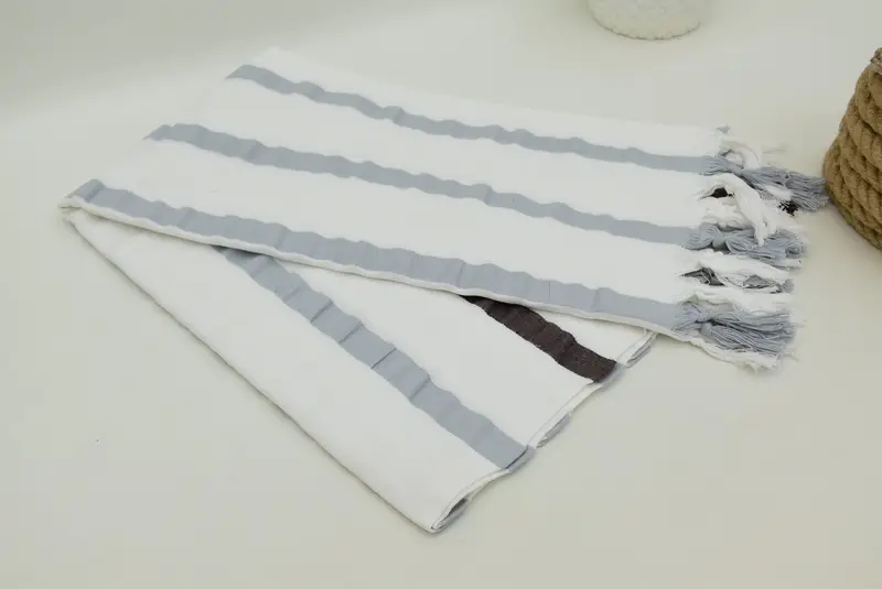 Custom Turkish Towel, Gift For Boyfriend, Embroidered Towel, Cotton towel, 70x40 Cotton Striped Towel, Bachelorette Party Gifts Bridesmaids - 4