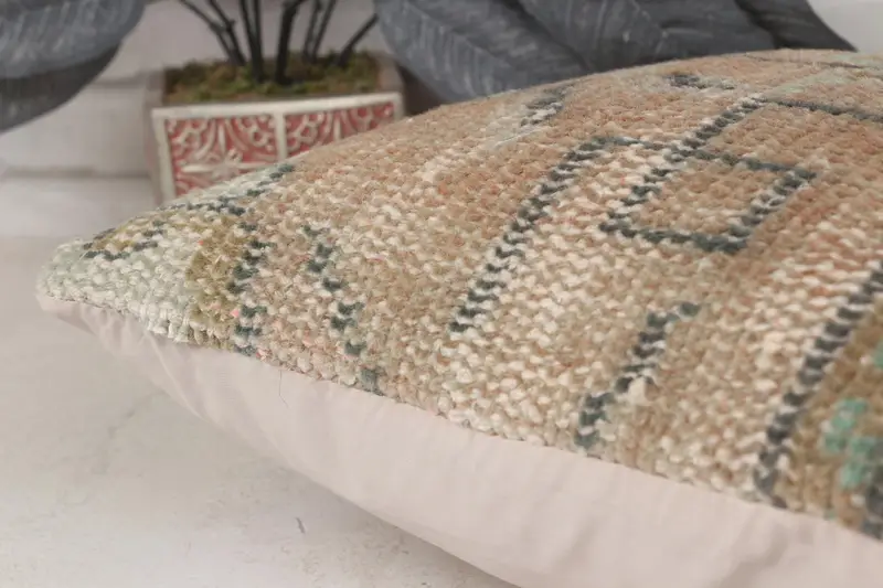Lounge Throw Cushion, Pillow Case, Gift Pillow, Boho Pillow, Pet Pillow Sham, Lounge Throw Pillow, Boho Pillow Sham Cover, 14x14 Green Pillow Cover - 7