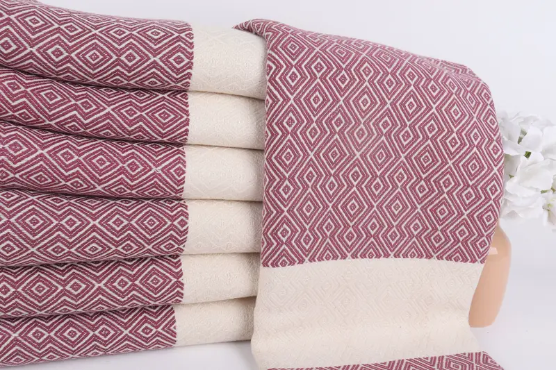 Turkish Beach Towel Monogram, Wedding Towel, Thin towel, Turkish towel, Peshtemal, Personalized Towel, Bulk Order Towel, 68x38 Cotton Diamond Towel - 2