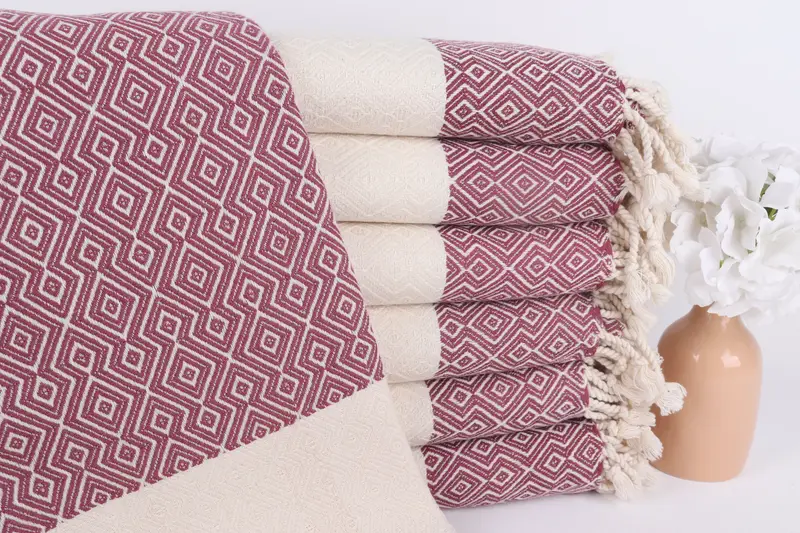 Turkish Beach Towel Monogram, Wedding Towel, Thin towel, Turkish towel, Peshtemal, Personalized Towel, Bulk Order Towel, 68x38 Cotton Diamond Towel - 1