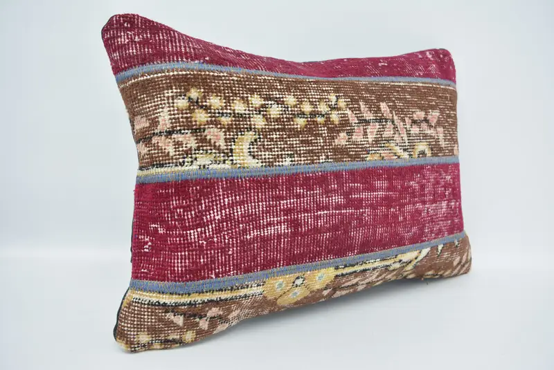 Interior Designer Pillow, Cushion Case, Vintage Pillow, Nautical Throw Pillow, 16x24 Red Cushion Cover, Pillow for Couch, Car Pillow Sham - 3