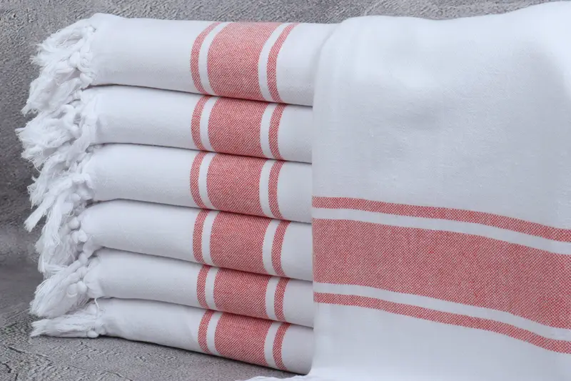 Housewarming Gift, Personalized Gift For Her, 70x40 Cotton Striped Towel, Beach Towel Bulk, Hammam towel, Wedding Gifts Towel, Girl Trip Party Favor - 1