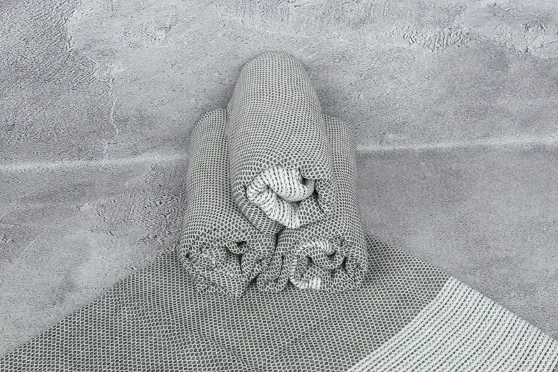 Organic cotton Turkish peshtemal towel, Bridal Shower Gift, Sand-free towel, Birthday Gift, 70x40 Cotton Geometric Towel, Turkish hand towel - 7