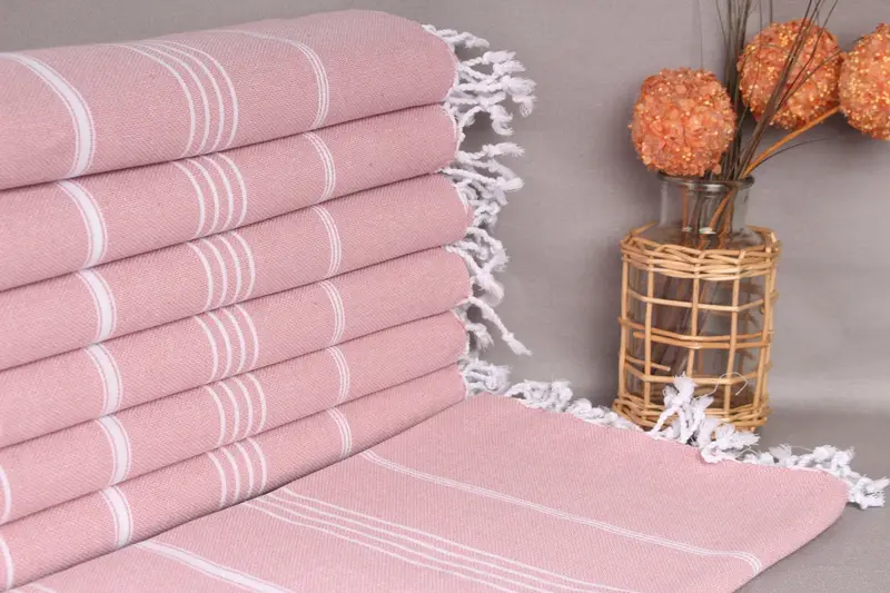 Personalized Turkish Towel, Turkish Towel Monogram, 70x40 Cotton Striped Towel, Turkish Towel Beach, Beach towel, Christmas Favors, Wedding Towel - 1