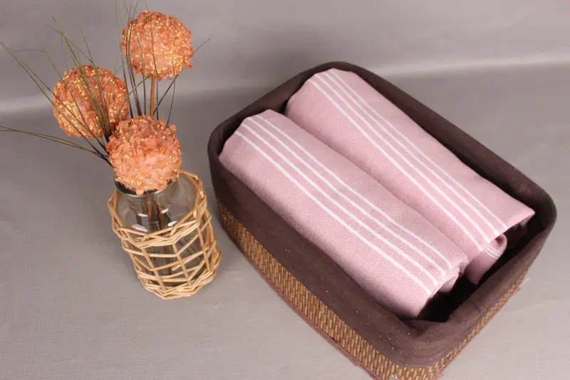 Personalized Turkish Towel, Turkish Towel Monogram, 70x40 Cotton Striped Towel, Turkish Towel Beach, Beach towel, Christmas Favors, Wedding Towel - 4
