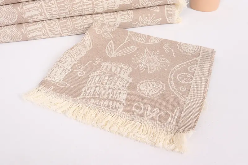 Monogram Mutfak Havlu, Özel Hediye, Konuk Havlu, 28x20 Pamuk İtalyan Sembolleri Tasarım Havlu, Türk El Havlu, Kişiselleştirilmiş Mutfak Havlu - 6