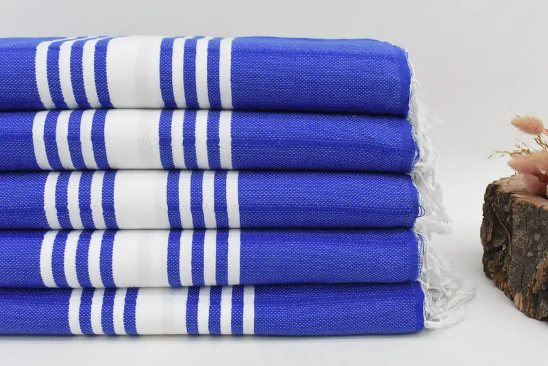 Blue Camping Towel, Beach Towel, 66x36 inches - 170x90 cm