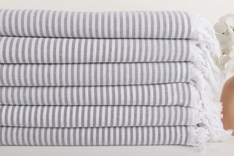 Spa Towel, Turkish Bath Towel Set, Sand-free towel, Travel Towel, 68x36 Cotton Striped Towel, Home Decor Towel, Best Beach Towel, Personalized Towel - 3