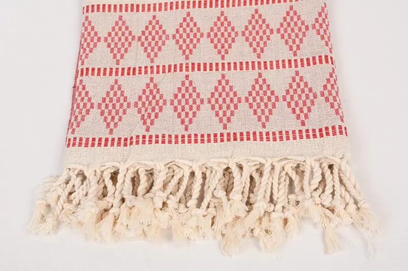 Quick-dry towel, Spa Towel, 70x36 Linen Kilim Design Towel, Girl Trip Party Favor, Valentines Gift, Lightweight Turkish towel, Bridesmaid Gift Towel - 3