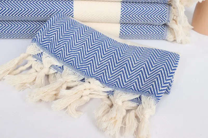 Bathroom Towels, Spa Towel, 36x18 Cotton Herringbone Towel, Monogrammed Hand Towel, Best Friend Wedding Gift, Home Decor Towel, Personalized Gifts - 4