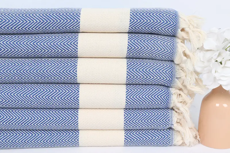 Bathroom Towels, Spa Towel, 36x18 Cotton Herringbone Towel, Monogrammed Hand Towel, Best Friend Wedding Gift, Home Decor Towel, Personalized Gifts - 3