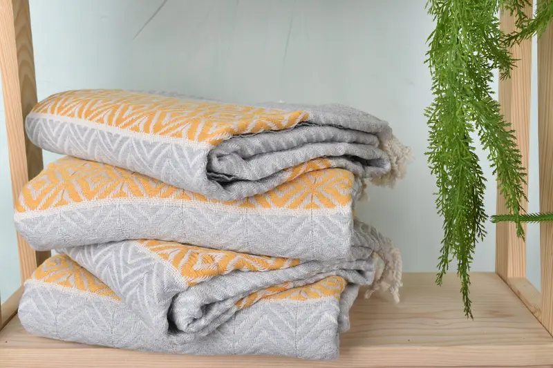 Monogram Turkish Towel, Personalized Gift, Turkish bath towel for spa, Monogram Beach Towel, Bachelorette Favor, 70x40 Cotton Chevron Towel - 7