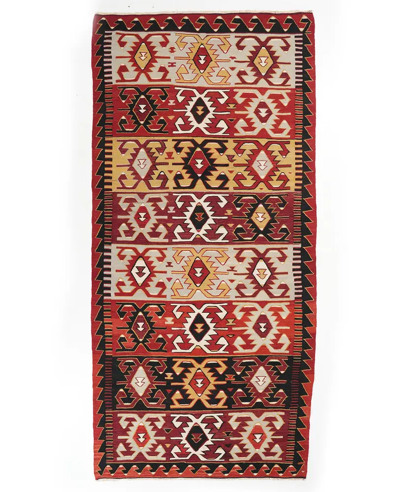 Kırmızı Halı, 5,3x11,2 ft Zarif ve Dayanıklı