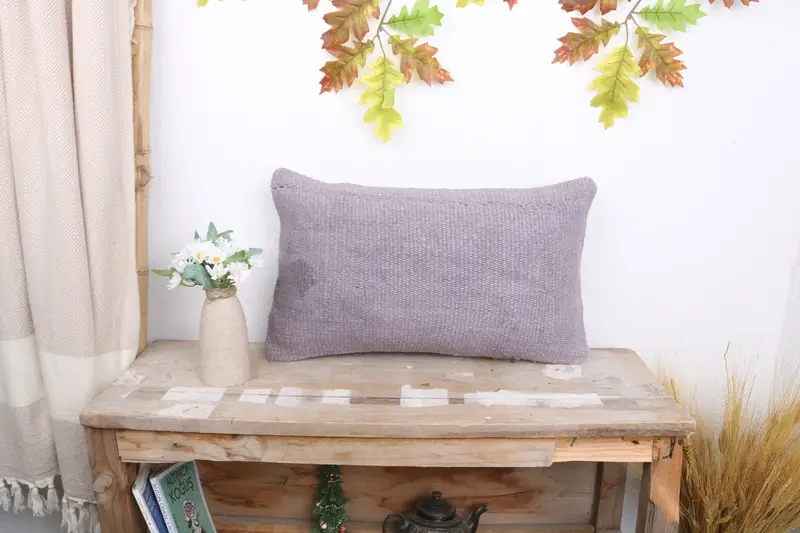 12x20 Purple Pillow, Pillow Sham, Gift Pillow, Boho Throw Pillow Case, Boho Pillow Sham Cover, Interior Designer Pillow, Custom Pillow Sham - 1