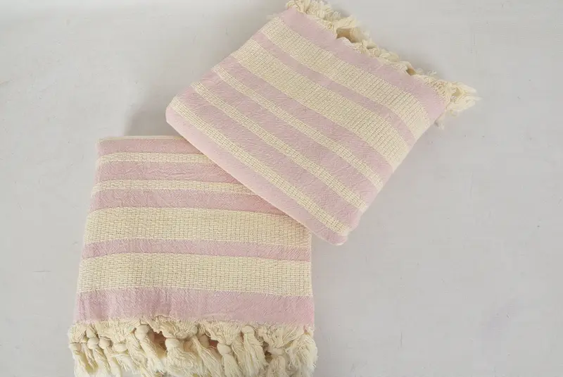 70x34 Cotton Striped Towel, Spa Gift, Travel towel, Monogram Turkish Towel, Absorbent towel, Wedding Anniversary Gift, Girl Trip Party Favor - 6