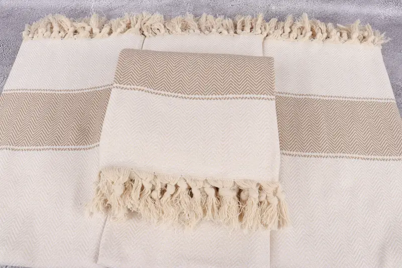 Gift For Best Friend, 70x36 Cotton Herringbone Towel, Quick-Dry Beach Towel, Turkish Towel USA, Girls Weekend Favors, Bridesmaid Gifts, Pool Towels - 4