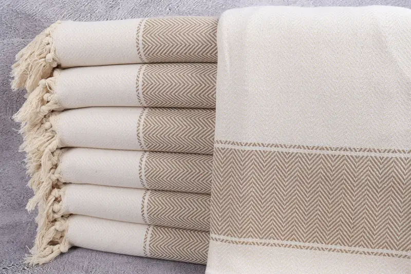 Gift For Best Friend, 70x36 Cotton Herringbone Towel, Quick-Dry Beach Towel, Turkish Towel USA, Girls Weekend Favors, Bridesmaid Gifts, Pool Towels - 1