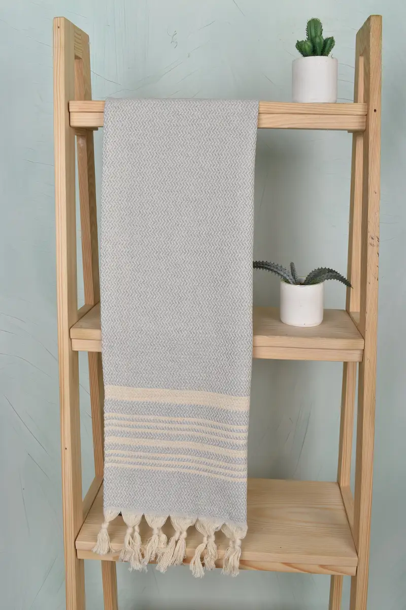 Gift For Wedding Day, Personalized Dish Towel, Christmas Favors, Monogrammed Hand Towel, 40x18 Cotton Striped Towel, Gym Towel, Personalized Gift - 8