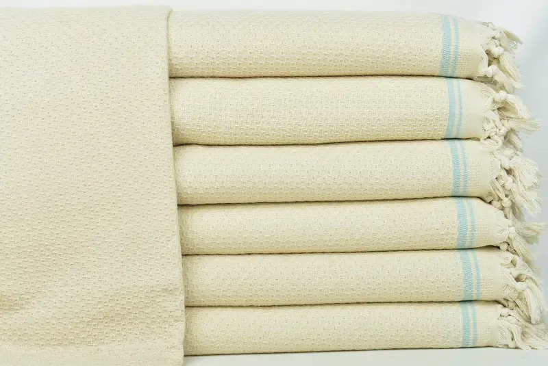 Monogram Beach Blanket, Bachelorette Gifts, Custom Blanket, 94x92 Cotton Striped Towel, Gift For Mom, Woven Throw Blanket, Family Gift Basket - 1