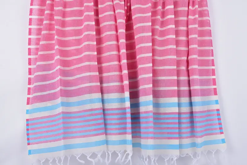 Gym Towel, Memorial Gift, Bridal Shower Gift, Thin towel, Cancun Bachelorette Party Gift Ideas, 68x40 Cotton Striped Towel, Bachelorette Party Gifts - 8