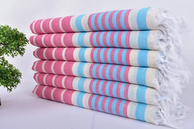 Gym Towel, Memorial Gift, Bridal Shower Gift, Thin towel, Cancun Bachelorette Party Gift Ideas, 68x40 Cotton Striped Towel, Bachelorette Party Gifts - 3