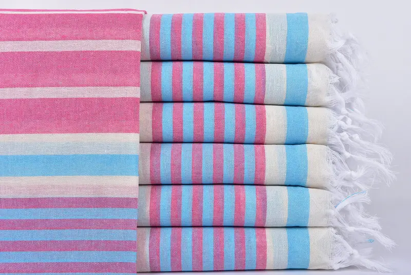 Gym Towel, Memorial Gift, Bridal Shower Gift, Thin towel, Cancun Bachelorette Party Gift Ideas, 68x40 Cotton Striped Towel, Bachelorette Party Gifts - 1