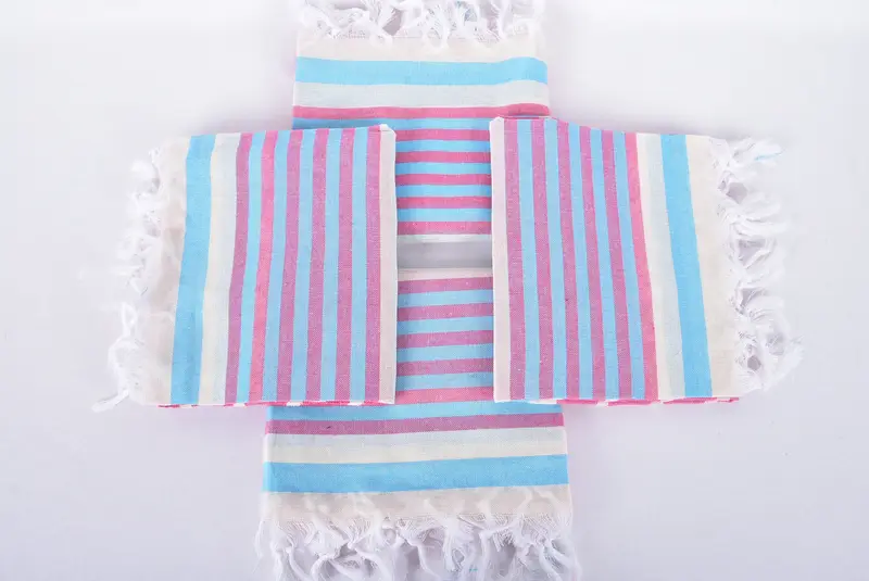 Gym Towel, Memorial Gift, Bridal Shower Gift, Thin towel, Cancun Bachelorette Party Gift Ideas, 68x40 Cotton Striped Towel, Bachelorette Party Gifts - 6