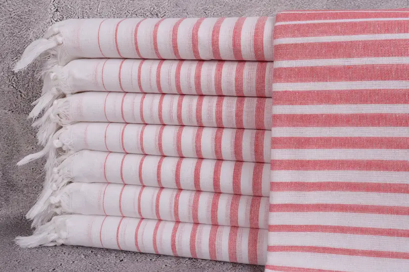 Custom Wedding Gifts, Gift For Her, Large Turkish Towel, 70x40 Cotton Striped Towel, Florida Bachelorette Party Favors, Valentines Day Gift Idea - 1