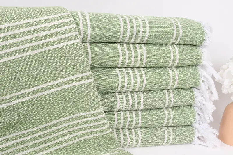 Wedding Favors, Monogram Blanket, Decorative Blanket, 96x70 Cotton Striped Towel, Gift For Coworker, Bachelorette Party Gifts For Bride - 1