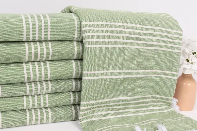 Wedding Favors, Monogram Blanket, Decorative Blanket, 96x70 Cotton Striped Towel, Gift For Coworker, Bachelorette Party Gifts For Bride - 2