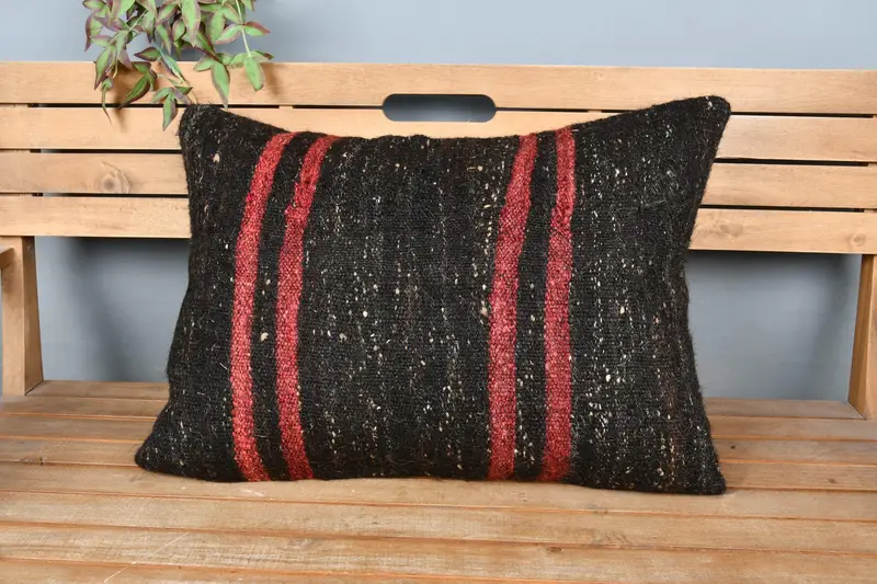 Pillow Sham, Vintage Kilim Pillow, Wholesale Cushion, Interior Designer Pillow, 20x28 Brown Pillow Case, Turkish Pillow, Outdoor Throw Pillow Cover - 6