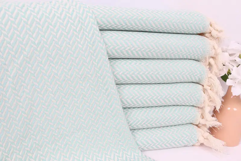 Monogram Towels, Bridesmaid Gifts, Bridal Shower Gifts, 36x18 Cotton Chevron Towel, Personalized Gift, Spa Towel, Bathroom Towels, Housewarming Gift - 1